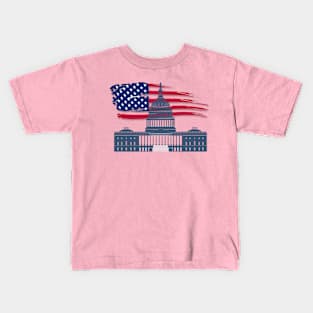 washington dc dc vintage Kids T-Shirt